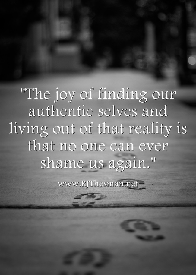 authenticity - shame