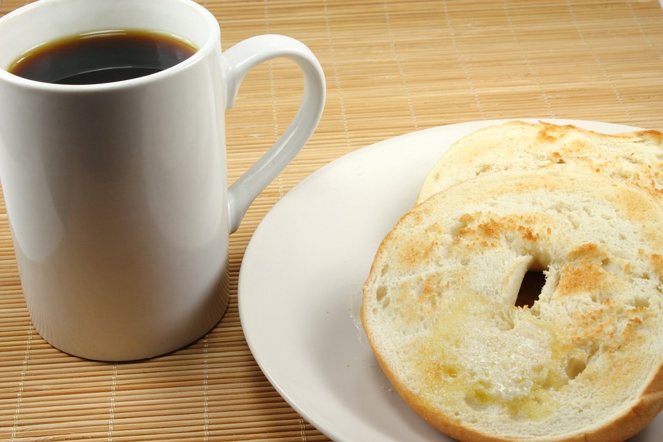 coffee and bagel