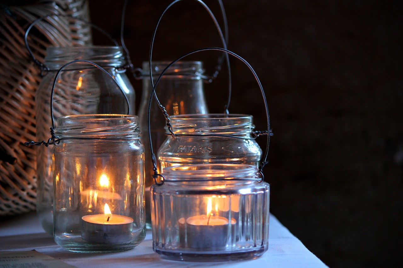 mason jar candles