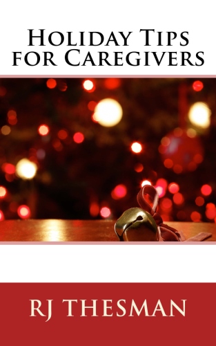 Holiday Tips for Caregivers book, red and gold design