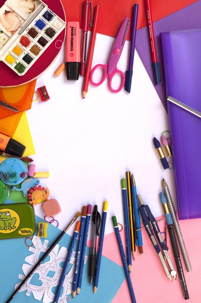 school supplies colorful school supplies